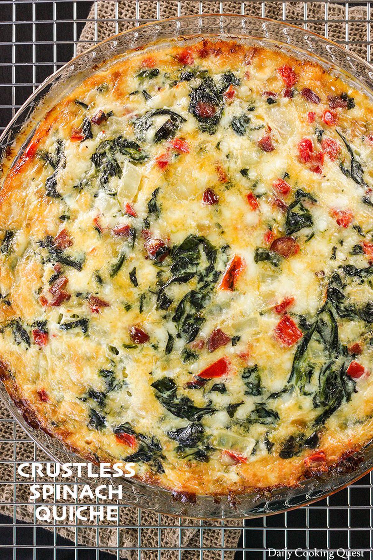 Quiche Bayam Tanpa Kulit yang Lezat dan Praktis